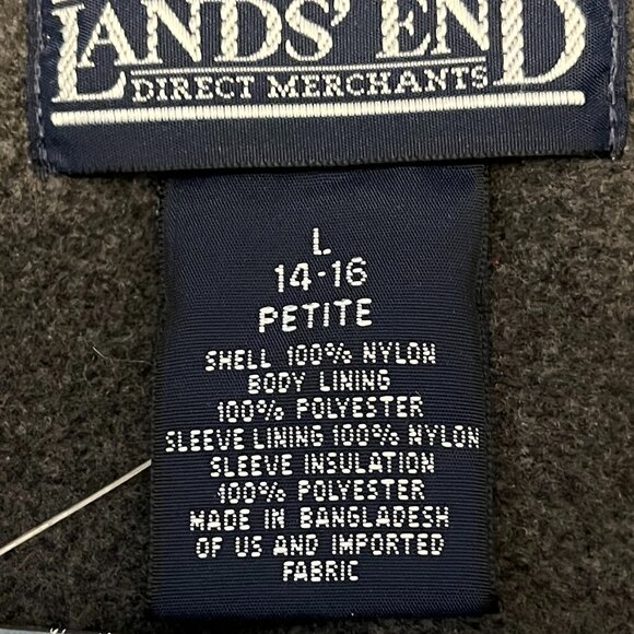 NWT Lands End Squall Polartec 200 Jacket LP Large Petite 14P 16P Sandstone - Picture 3 of 7